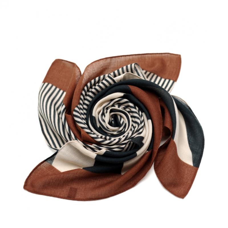 Shop Casual Square Scarf Wine Drn Wsc 0368