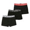 Fruit of the Loom 3-Pack Men's Boxer Briefs, Brand Logo, Gift, Basic, Year-Round, Black, Size L