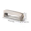 Waterproof PU Pencil Bag Clear Pen Pouch Zippered Pencil Case for Student