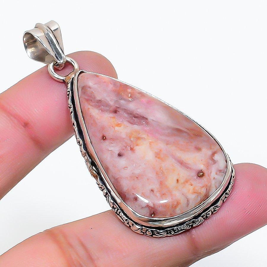 Natural Dolomite Gemstone Handmade 925 Sterling Silver Pendant 2.17  AP-15187
