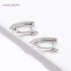 18K Gold Plated/Rhodium Smooth Earring Hook Clasps High Quality Ear Wire Hooks For Earring Making DIY Jewelry Making Accessories
