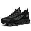 Mens Steel Toe Anti-Puncture Breathable Safety Shoes Mens Anti-smash Anti-slip Protective Factory Site Safety Work Shoes