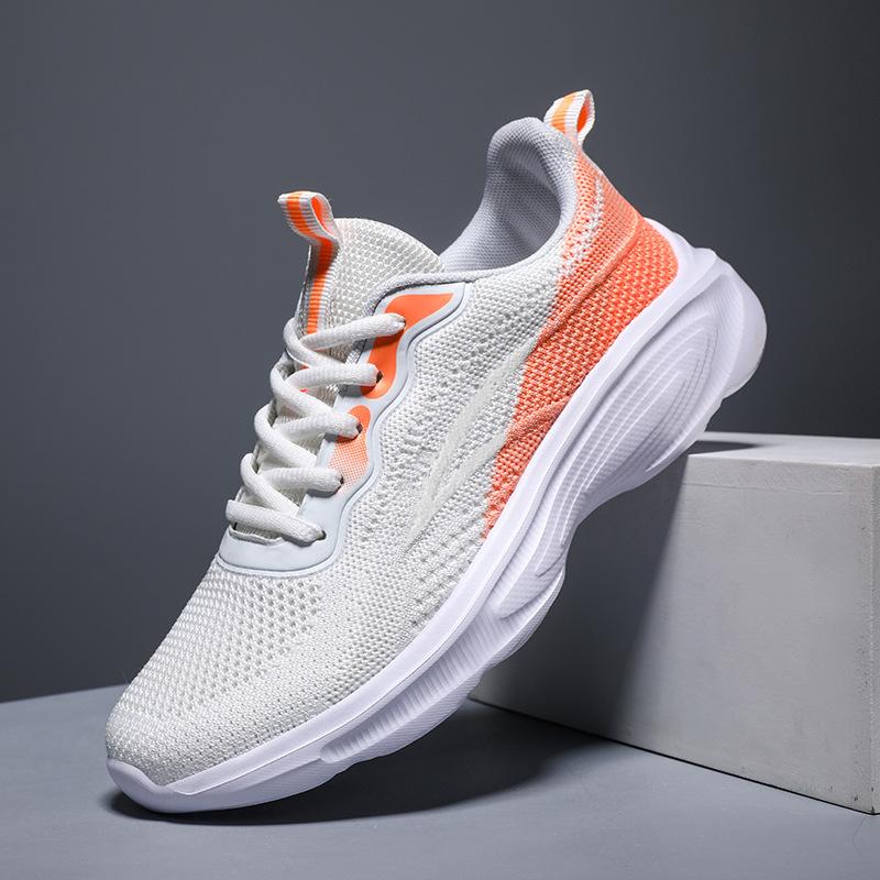 Brand Sports Shoes Women's Mesh Breathable Running Shoes Lightweight Shock Absorption High School Entrance Examination Physical Test Racing Training