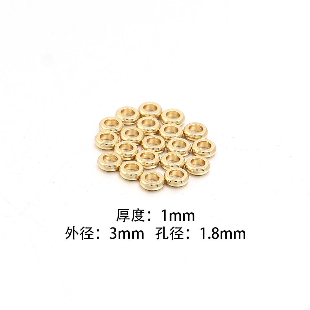 

20/50pcs Stainless Steel Spacer Beads Flat Round Loose Wheel Beads For Jewelry Making DIY Charms Bracelet Necklace Accessories