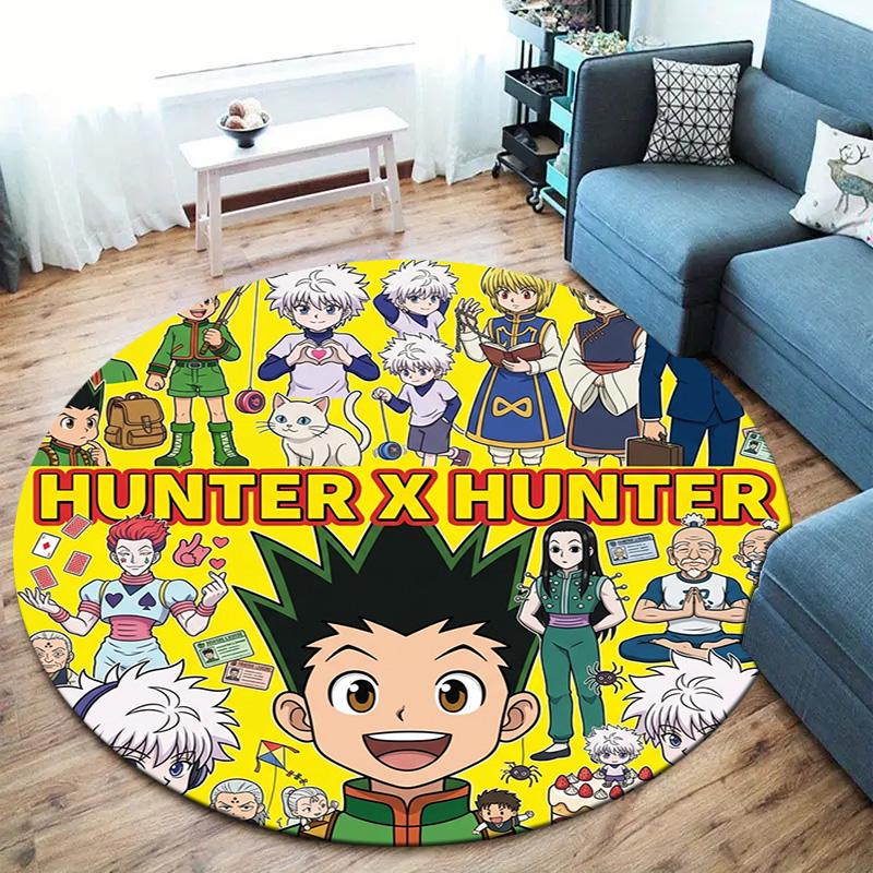 Hunter X Hunter Round Area Rug Carpet Rug For Living Room Bedroom Sofa Playroom Decor Nonslip Floor Mat