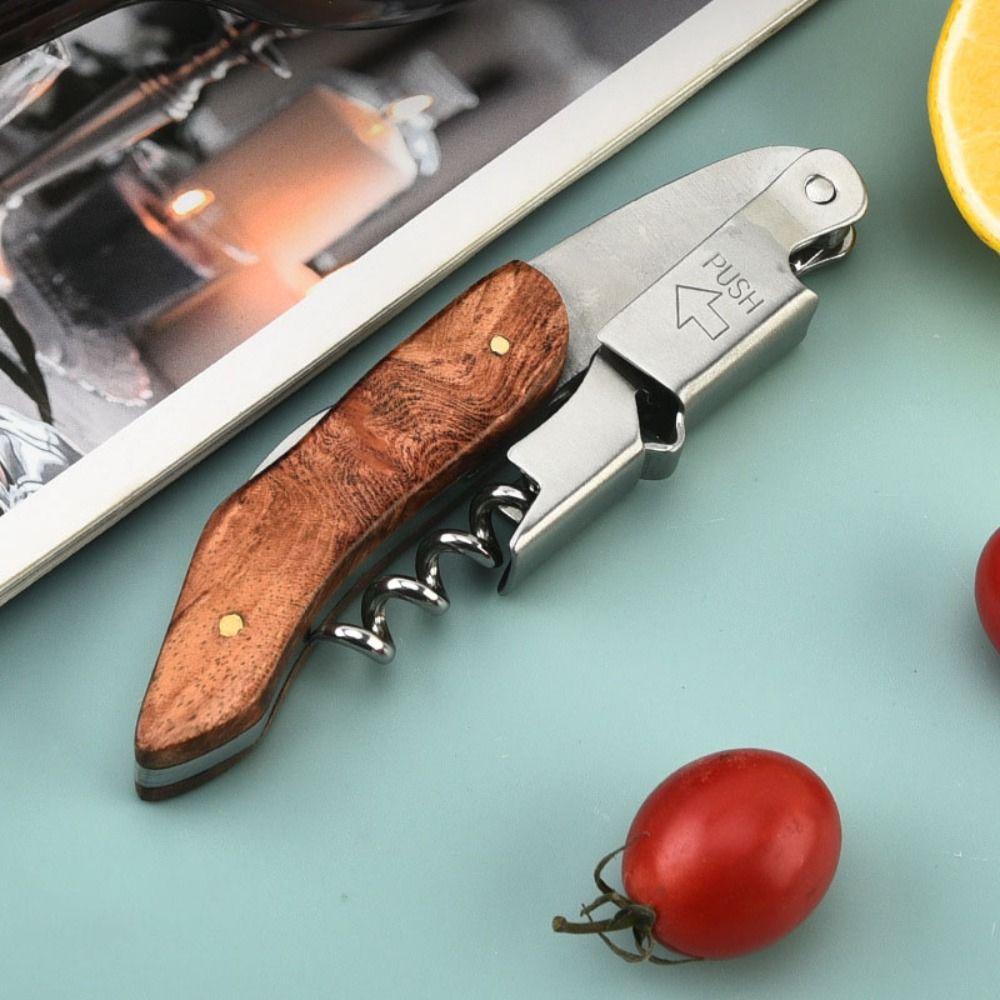Stainless Steel Wine Opener Spiral Design Wine Stopper Remover Waiter Corkscrew  Wine Lovers