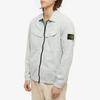 STONE ISLAND FW22 Solid Color Double Pocket Washed Shirt Jacket Men Jacket Pearl-Gray 7715101WN-V0161