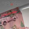 Set Of 2 Flat Printing Jit Curtains Without Rod Festive Truck Journey Fashionable Chic Polyester Curtain Made