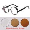 Metal Round Sunglasses Gothic Steampunk Shield Eyewear Shades Reading Prescription Sun Eyeglasses +0.5 +1.0 +2.0 To +6.0