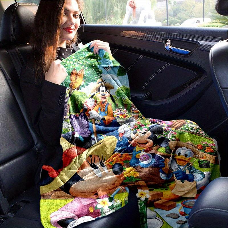 1 ks, Disney Zahradní dobrodružství Dekorační deka na domov, Flanelový přehoz na pohovku, Perfektní dárek do ložnice, obývacího pokoje, na cesty