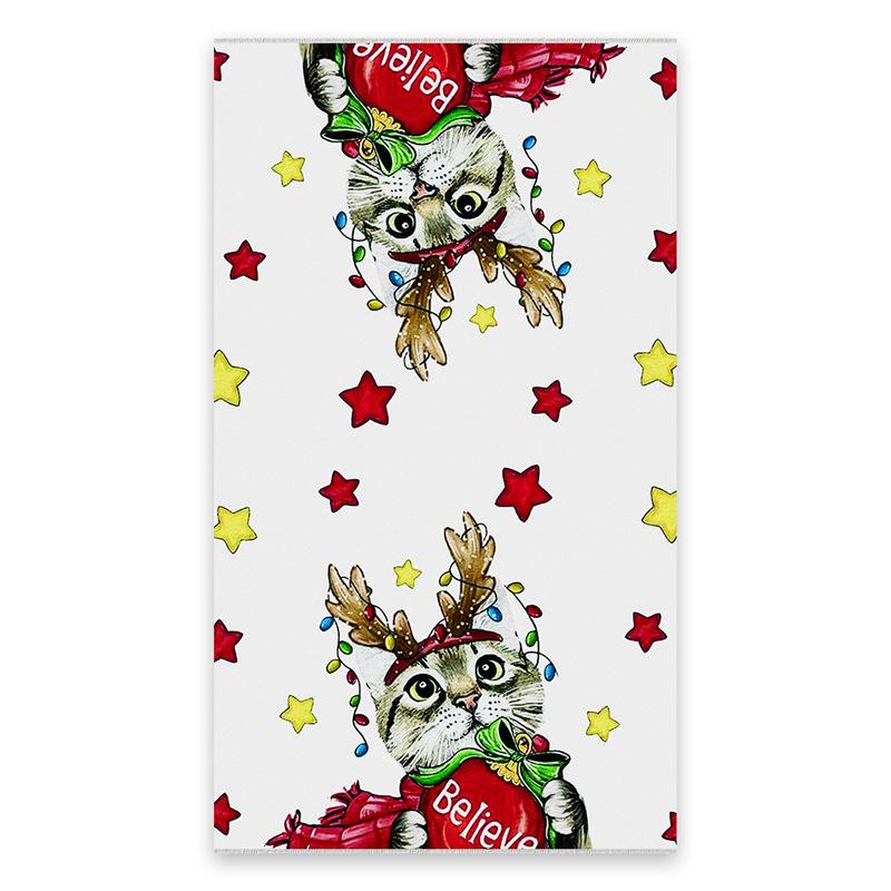 JIT Dropshipping Thanksgiving & Halloween Microfiber Kitchen Towels - Holiday Decorative Dish Towels