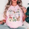 Toy Story Friends Slogans Group Characters Printed Tshirts