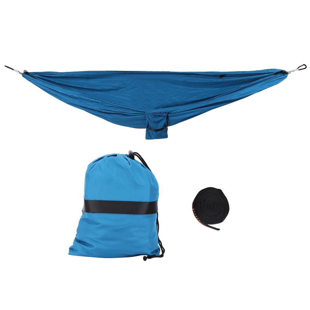 

Подвесное кресло-кровать двойного назначения, переносной гамак, качели для кемпинга, двора, коридора, на открытом воздухе, сине-серый павлин голубой