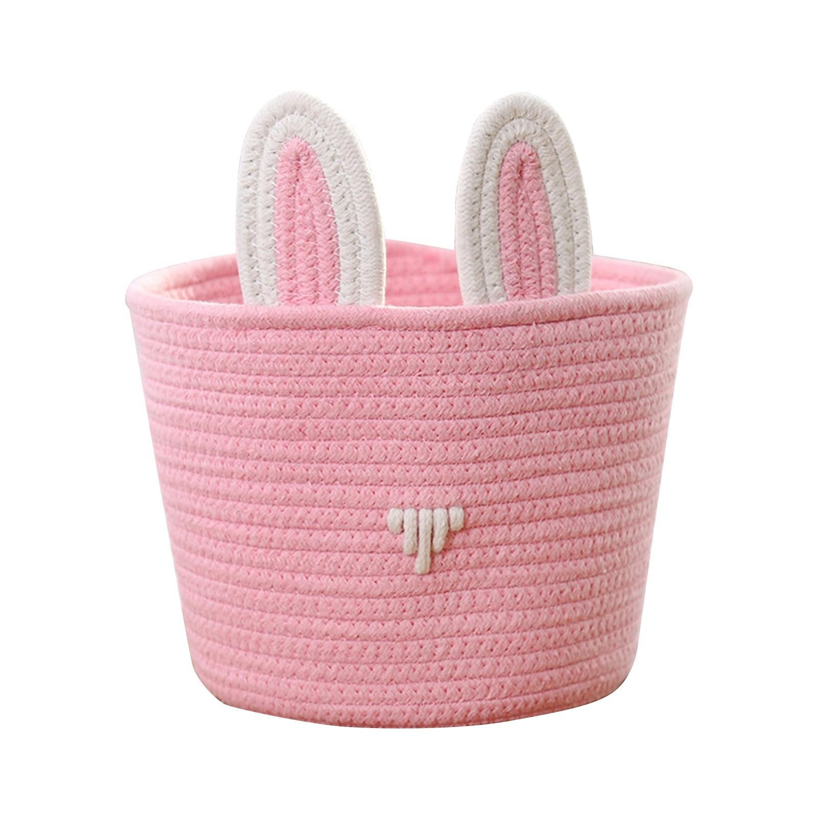 

Easter Bunny Basket Easter Buckets For Kids With Ear, Easter Egg Basket Bags Easter Gifts For Girls Baby Kids Children One Size