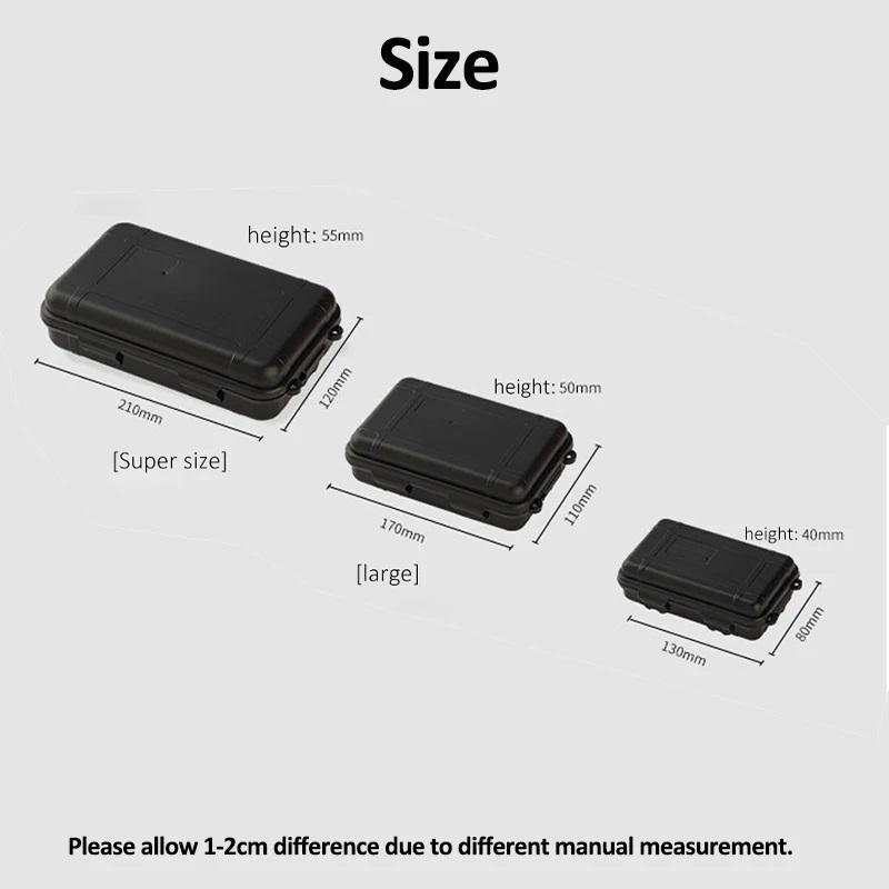 EDC-Werkzeugkasten, Outdoor-Camping-Überlebensset, stoßfester, wasserdichter Koffer, versiegelte Box, Aufbewahrungsbox für Outdoor-Überlebenssets, Angeltasche