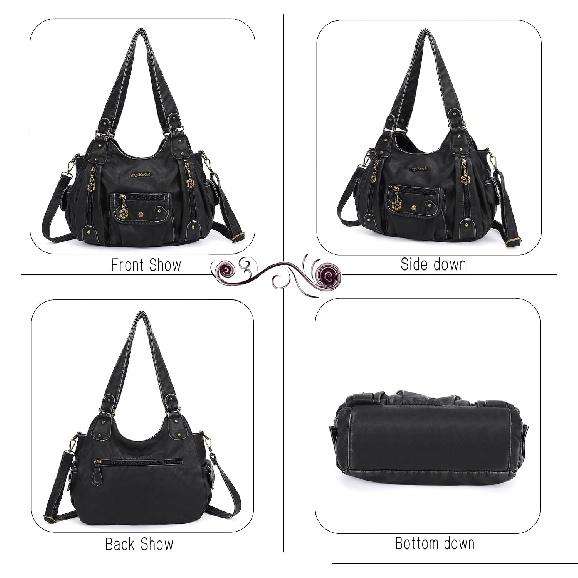 Angel Barcelo Purses for Women Soft PU Leather Shoulder Bag Crossbody Purse and Handbags