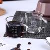1 verre à shot expresso 70/75 ml, double bec verseur, tasse à mesurer, poignée résistante à la chaleur, échelle transparente, pichet doseur pour vin, lait, café