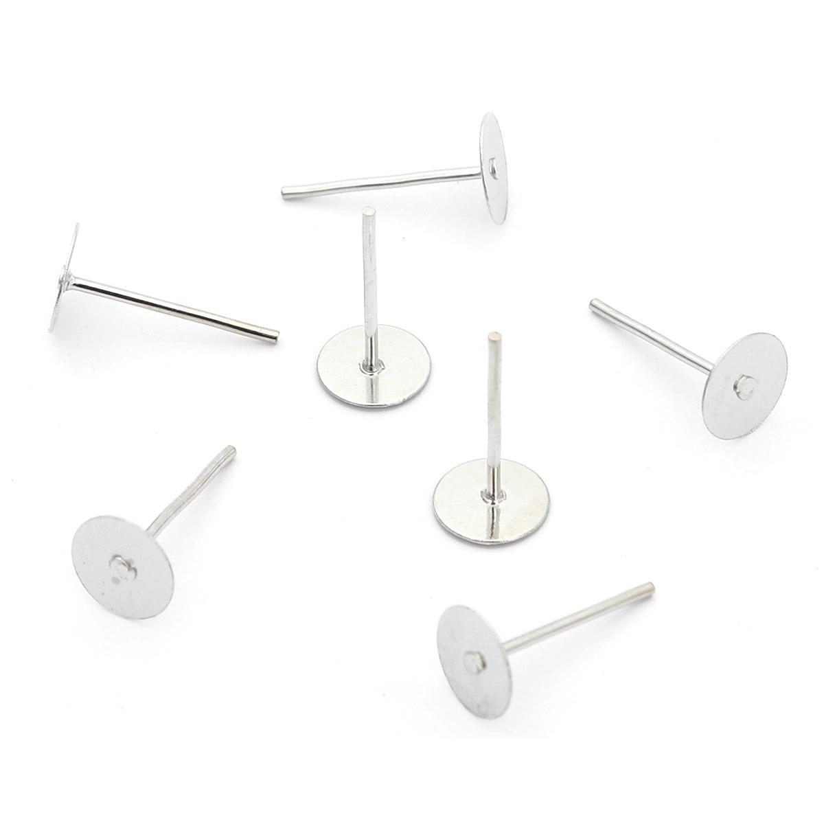 

150-500 шт./пакет, железные серьги-гвоздики, заглушки для ушей, иглы для изготовления сережек «сделай сам», фурнитура для изготовления ювелирных изделий 10mm 150pcs серебряный песка