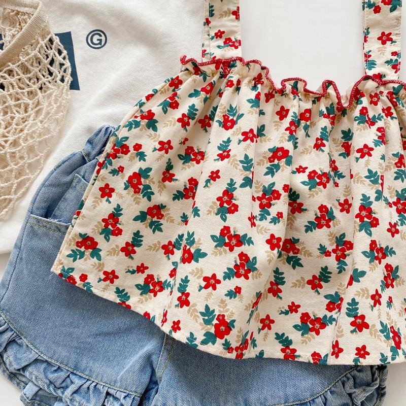 Girls Summer Fashion Tank Top And Shorts Set Baby Comfortable Cute Korean Two Piece Outfit