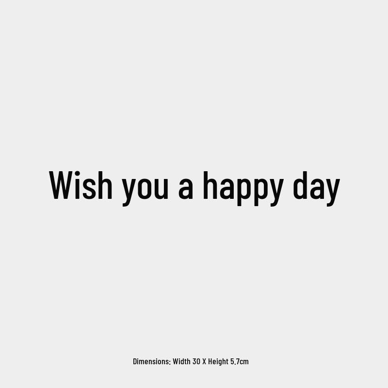 Happy Day Reflective Rear Window Car Sticker