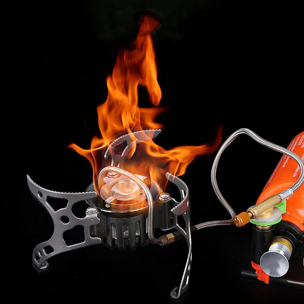 Outdoor Backpacking Furnace Oil Gas Portable Fuel MultiUse Camping Picnic Gas Cooking Stove