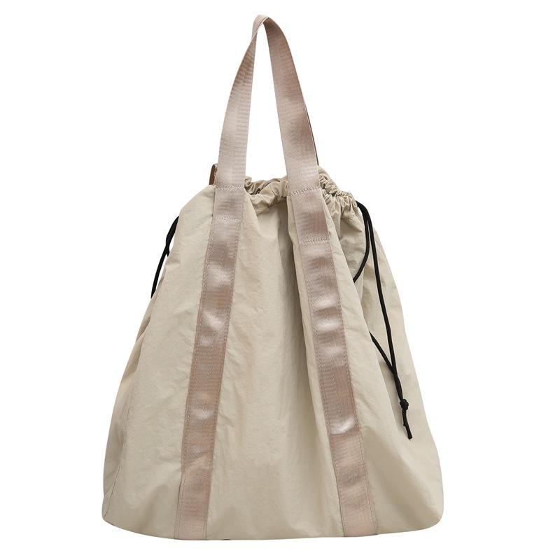 

Сплошной цвет нейлоновый рюкзак Женская сумка через плечо Женская сумка-тоут большой емкости хаки