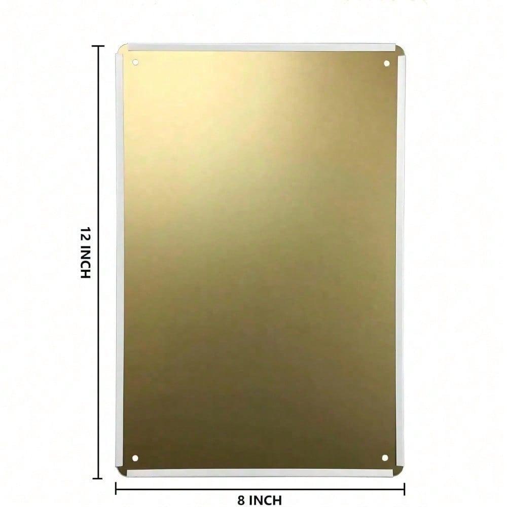 Segno Metallico Vintage 'Girl Power Flower' Ispirazionale Sii Gentile con la Tua Mente Decorazione Murale per Camera da Letto