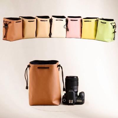 PU Leather Camera Storage Bag Dustproof Multi-purpose Camera Protective Case Anti-scratch Shockproof Makeup Lipstick Storage Bag