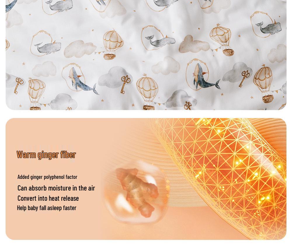 Large Cotton Swaddling Blanket for Baby & Newborn, Removable Liner, Dual-Use for Autumn/Winter, Washable, for Children.