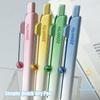 4pcs Aesthetic Gradient Series Gel Pens 0.5mm CS Tip Smooth Writing Black Color Ink Pens with Roller Clip Stationery