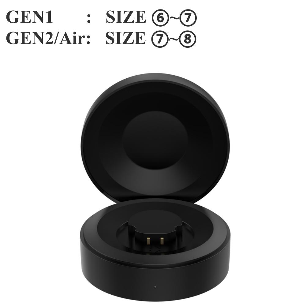 Custodia di Ricarica Portatile da Viaggio per RingConn Smart Ring GEN 1/2/2 Air, Base di Ricarica Wireless con Porta Type-C, Compatibile con Taglie 6-14# (5V)