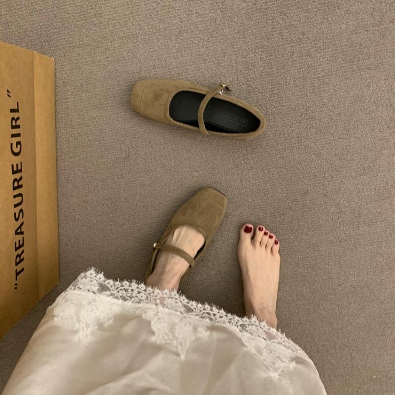 

Корейская версия французских ретро туфель Мэри Джейн на плоской подошве, весна и осень 2025 новый дизайн туфли на мягкой подошве, туфли с леопардовым принтом 40 хаки