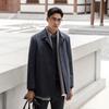 YOUNGOR Men's Business Slim Fit Wool Blend Overcoat