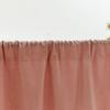 Farmhouse Short Curtain 100% Cotton Drapes for Bathroom Small Window Rod Pocket Tier Curtains Cafe Kitchen Closet Doorway Decor