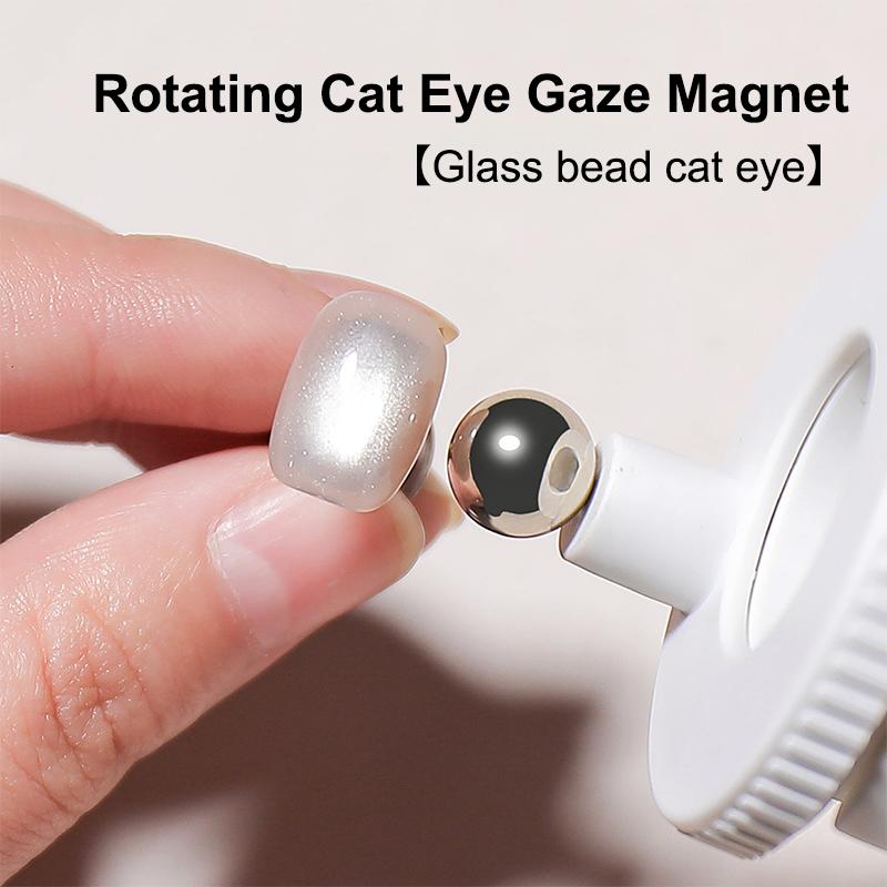 Rotating Cat Eye Nail Magnet Multifunctional Wide Light Glass Bead Effect Strong Automatic Magnetic For Gel Nail Polish