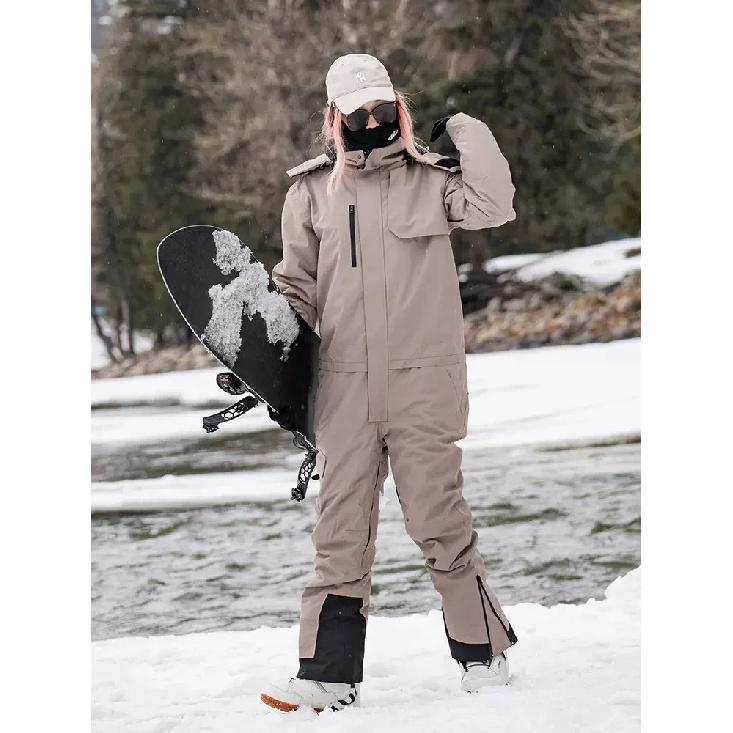 Airpose One-piece Ski Suit Waterproof  Breathable Snowboard Winter Workwear Pants Ski Jacket Women Men Snow Clothes skiing suit