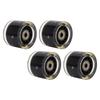 4 PCS Longboard Wheels and Bearings Skateboard Wheels Magnetic Core Friction High Rebound PU 55x45mm Black