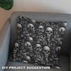Outdoor Decorative Fabrics Oxford - Motif The Skull I Dx4592