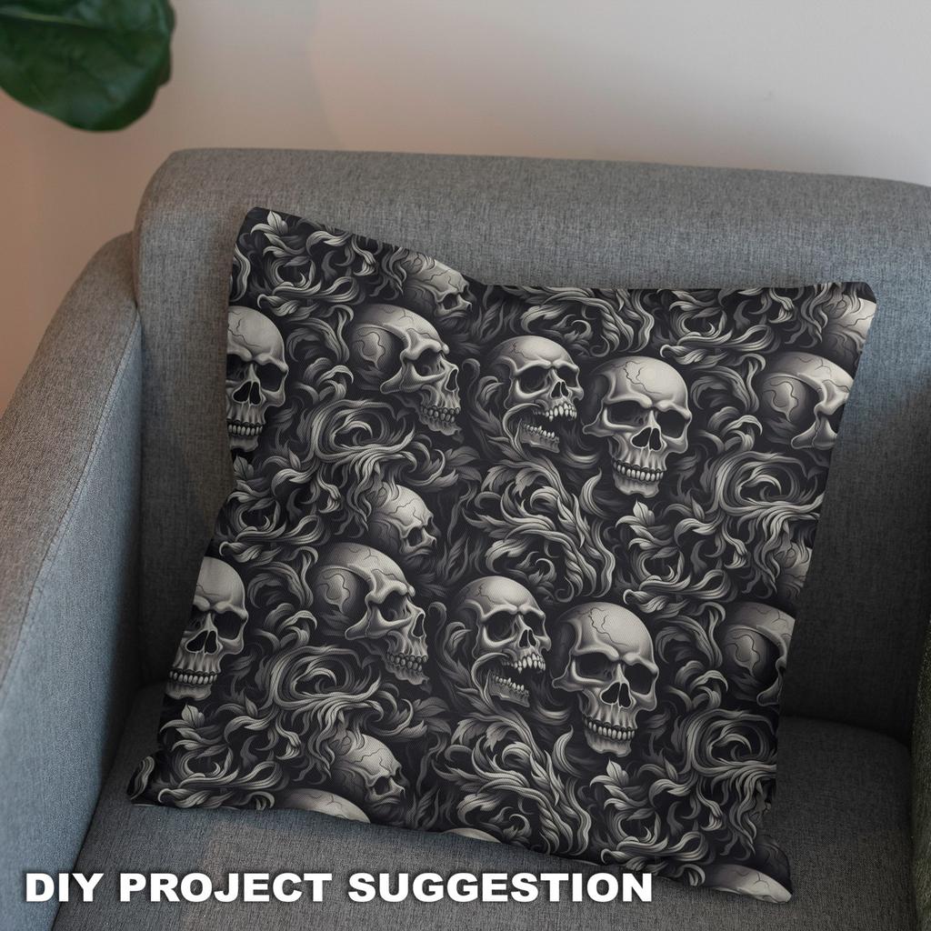 Outdoor Decorative Fabrics Oxford - Motif The Skull I Dx4592