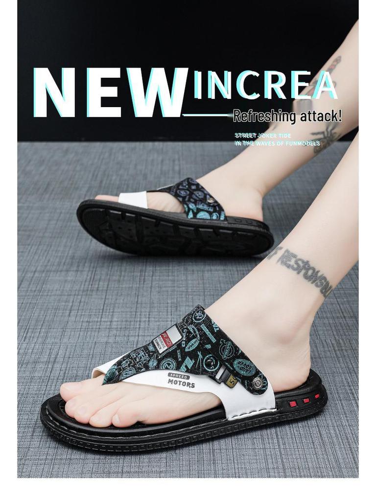 Men's Summer Dual-Use Non-Slip Korean Style Casual Beach Sandals