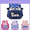 Fashionable Breathable Cartoon Print Toddler Backpack With Curved Straps