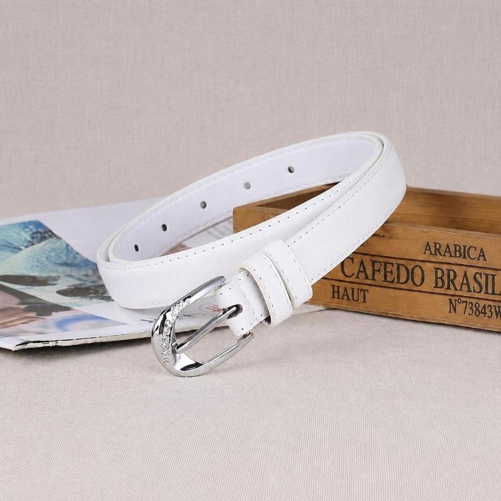 Alloy Buckle Faux Leather Belt Versatile Women Waist Belt Adjustable Waist Belt  For Women Ladies