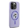 Karl Lagerfeld Klhmp14Lscmkcrhu Iphone14 Pro 6.1 Fioletowy/Purple Hardcase Silicone Karl&Choupette Heads Ring Magsafe