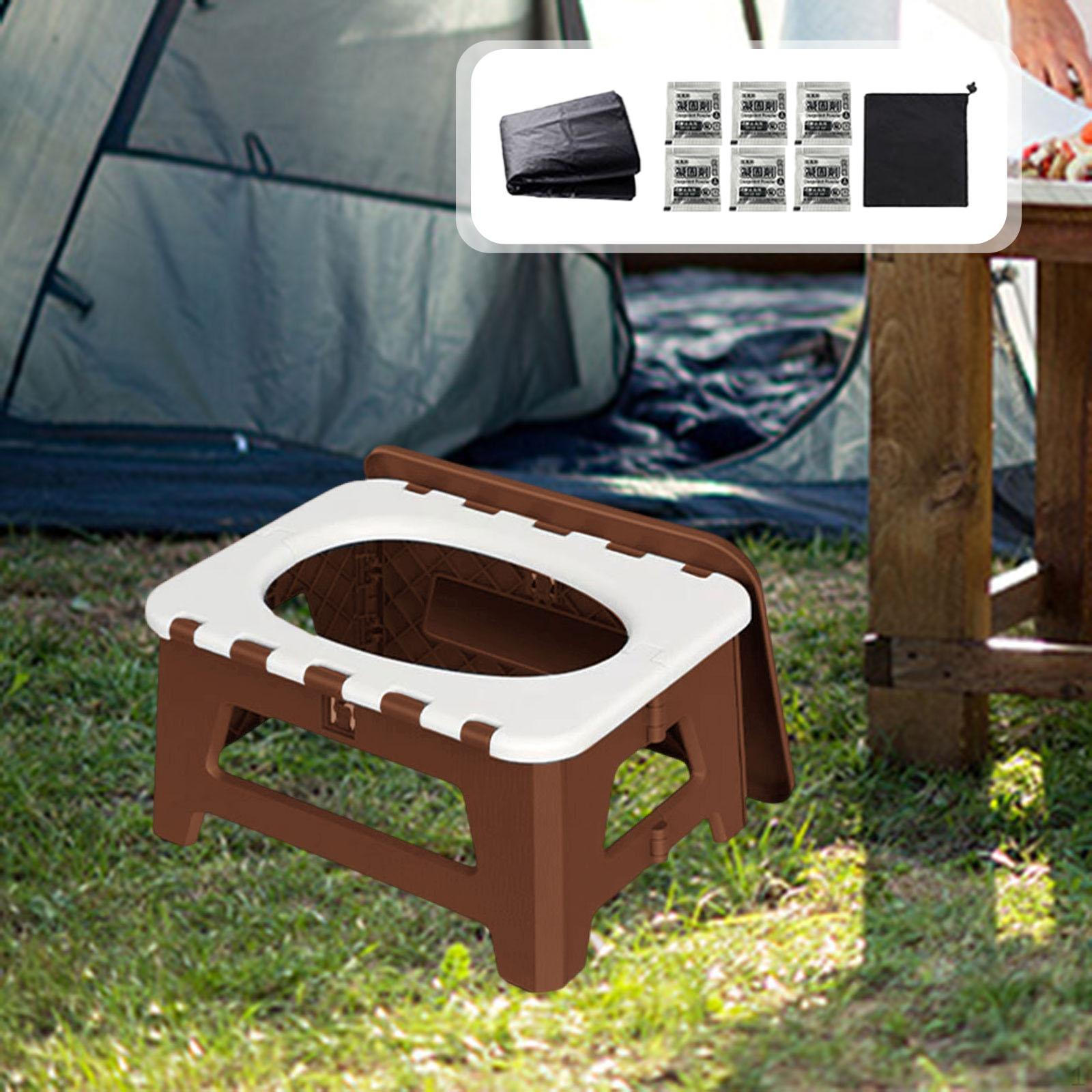 

Кемпинговый туалет Портативный складной горшок для путешествий и экстренного использования S coffee