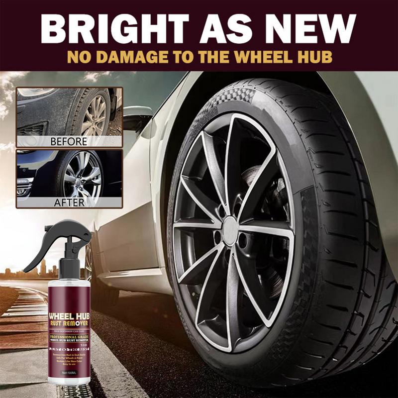 Eisenentferner, 100 ml, Eisenpulver, Rostlöser-Spray, Radnabenreiniger, schnellwirkend, entfernt Rostflecken vom Autolack, Autoeisen