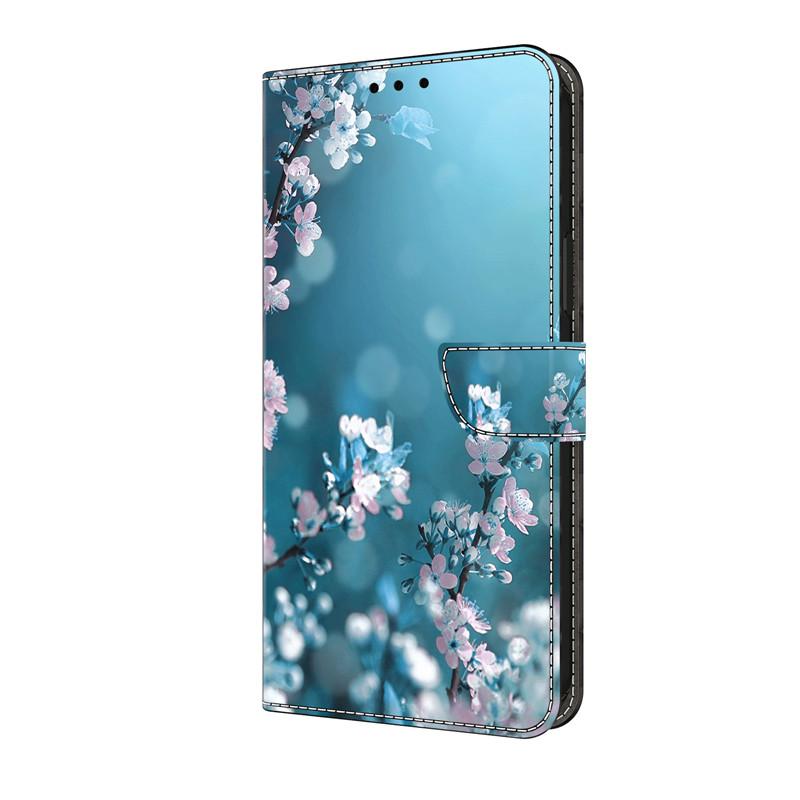 A55 A35 A25 A15 Phone Case for Samsung Galaxy A16 A14 A13 A12 Luxury Painted Wallet PU Leather Cover Bracket Flip Phone Cases