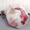 Magical Unicorn Floral Crown Sticker Decal for Kids Room DecorUmbrella, Portable 3-Fold Compact Umbrella for Men & Women Gift