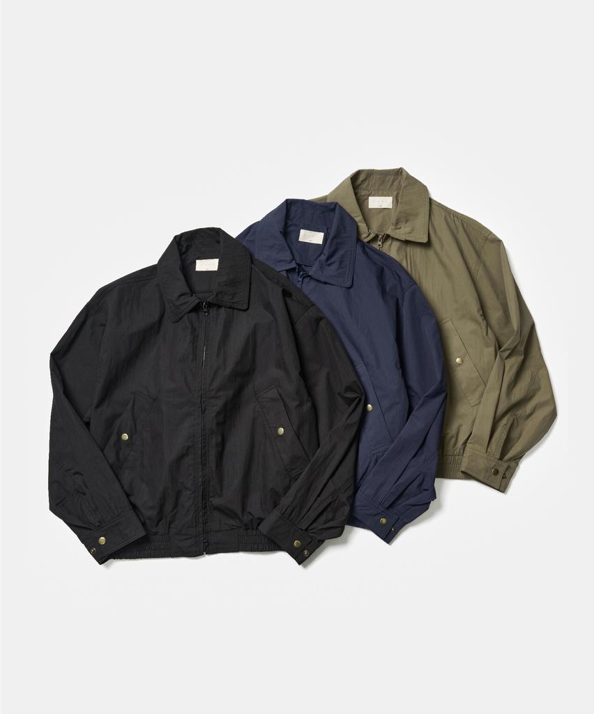 Andagain Neck Guard Field Blouson (Navy