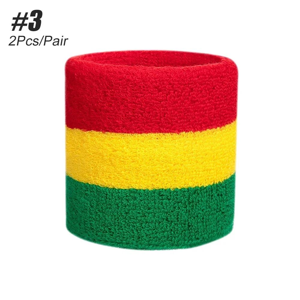 1 Pair Wrist Sweatbands for Men   Women, Moisture Wicking Thick Cotton Bands for Working Out, Gymnastics, Basketball, Football