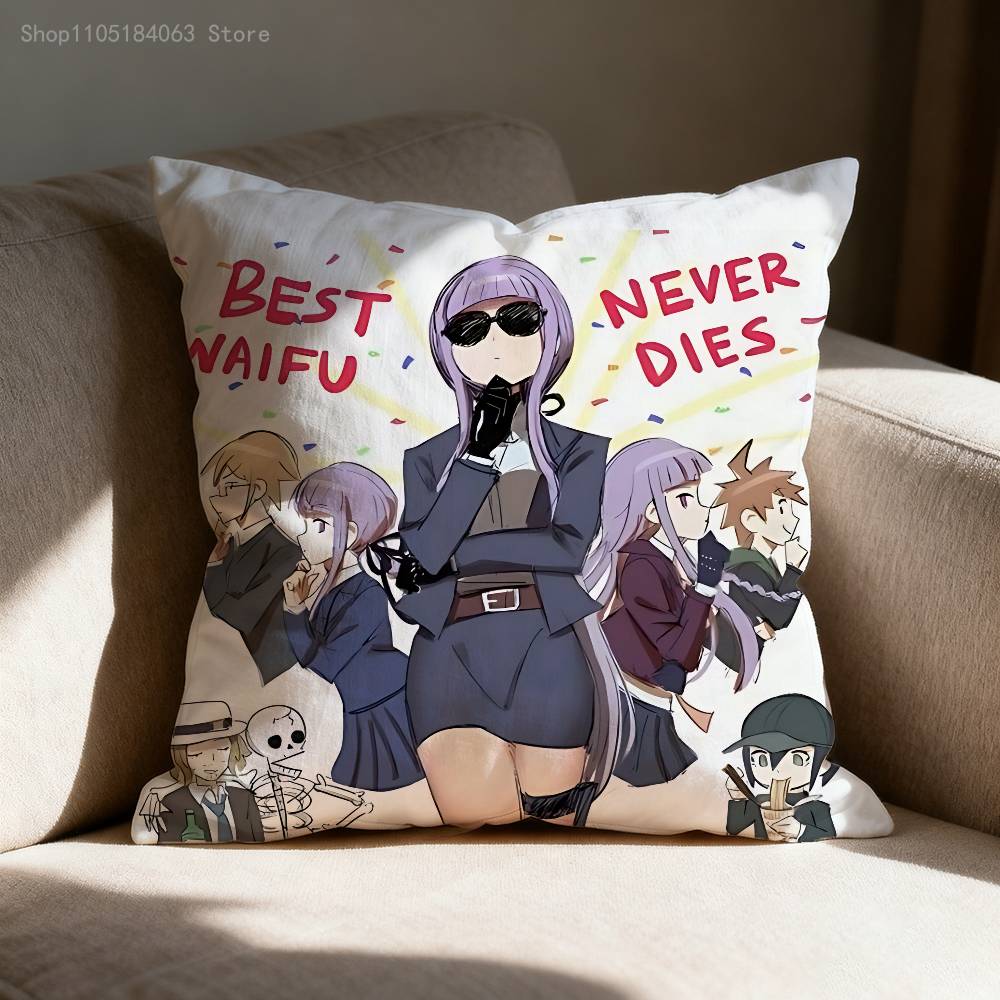 K-Kyoko K-Kirigiri Pillowcases Bedroom Living Room Sofa Home Decor Polyester Cushion Cover with Zipper